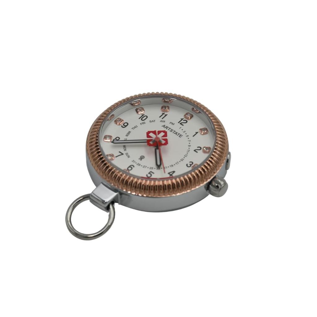 Nurse Watch Pocket Watch Keychain Clock Waterproof Nurse Unisex Radio Controlled Watch [Artstate AS3259B]