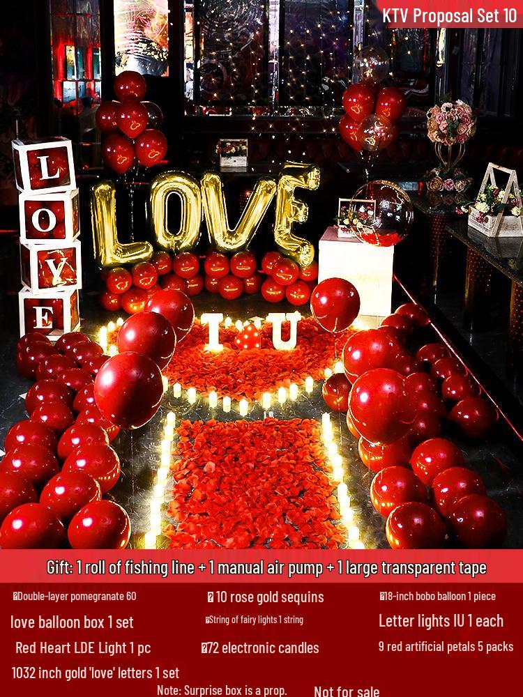 Romantic Indoor Proposal & Celebration Candle Decor Set