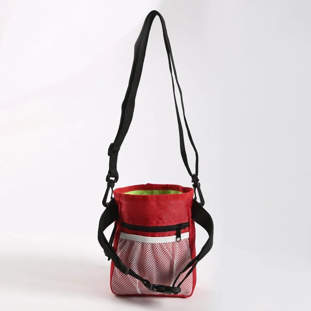 Portable Food Dog Training Snack Waist Bag Large Capacity Treat Pouch Drawstring Carries Outdoor Garbage Waste Bag Dispenser