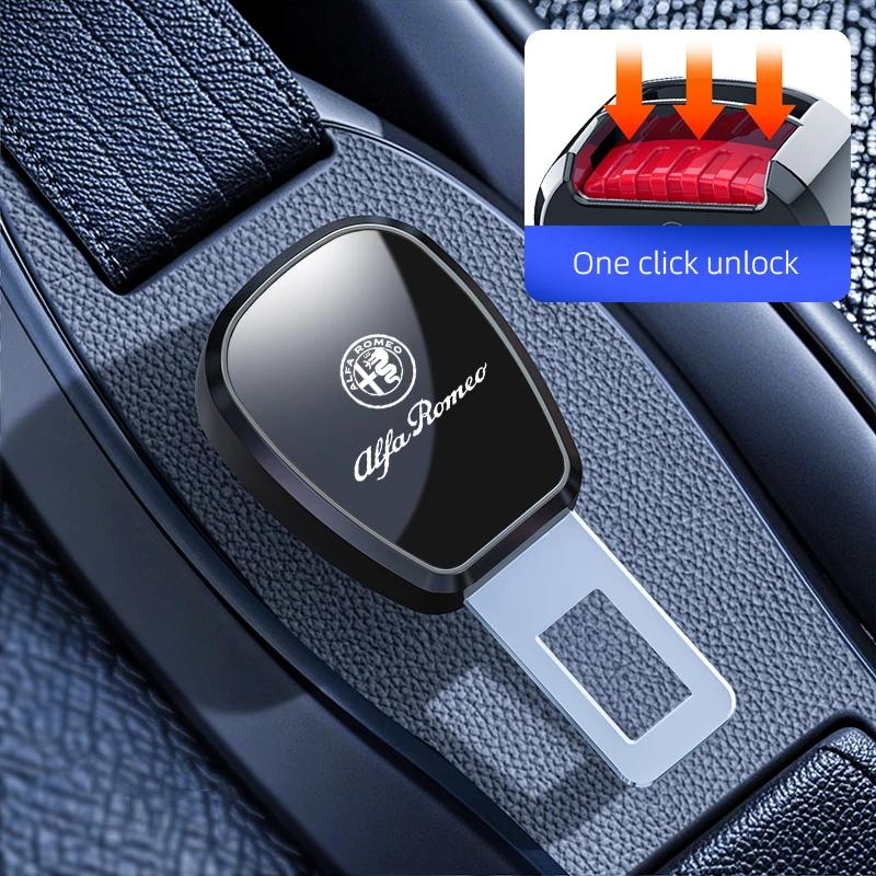 Car Stickers For Alfa Romeo 1Pcs Car Extender Safety Buckle Holder Fork Head Adjustment For Alfa Romeo Giulietta GT 159 147 156