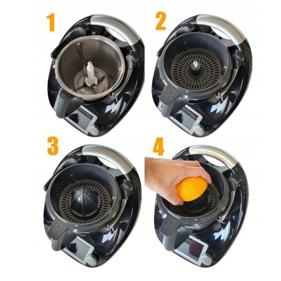 Набор ручных соковыжималок из 4 предметов для Thermomix TM5/TM6, устойчивое использование, мытье в посудомоечной машине, безопасные для пищевых продуктов, легко монтируемые запасные части