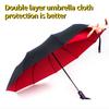 Windproof Strong 10 Bone Double Layer Reinforced Automatic Folding Umbrella Waterproof Sunproof Uv Sunny Rainy Umbrella for Men