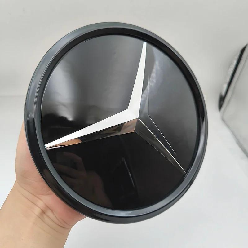 185мм Хром Черный Зеркальный Эмблема Звезда Значок Решетка Радиатора Логотип Передней Решетки Для Mercedes Benz CLA W117 W118 GLA X156 Аксессуары