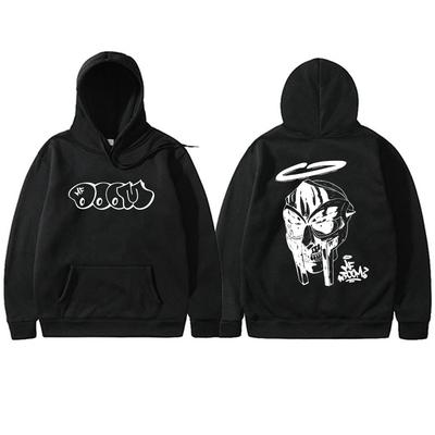 Худи с двусторонней печатью рэпера Mf Doom для мужчин и женщин, модная оверсайз толстовка, мужская винтажная флисовая хлопковая толстовка с капюшоном