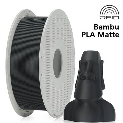 3D Printer Filament PLA Matte 1.75mm 1kg Extruded for Bambu 3D Printers (Universal)