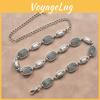 Trendy Metal Waist Chain For Women With Carved Detailing Ethnic Jewelry Gift For Adults