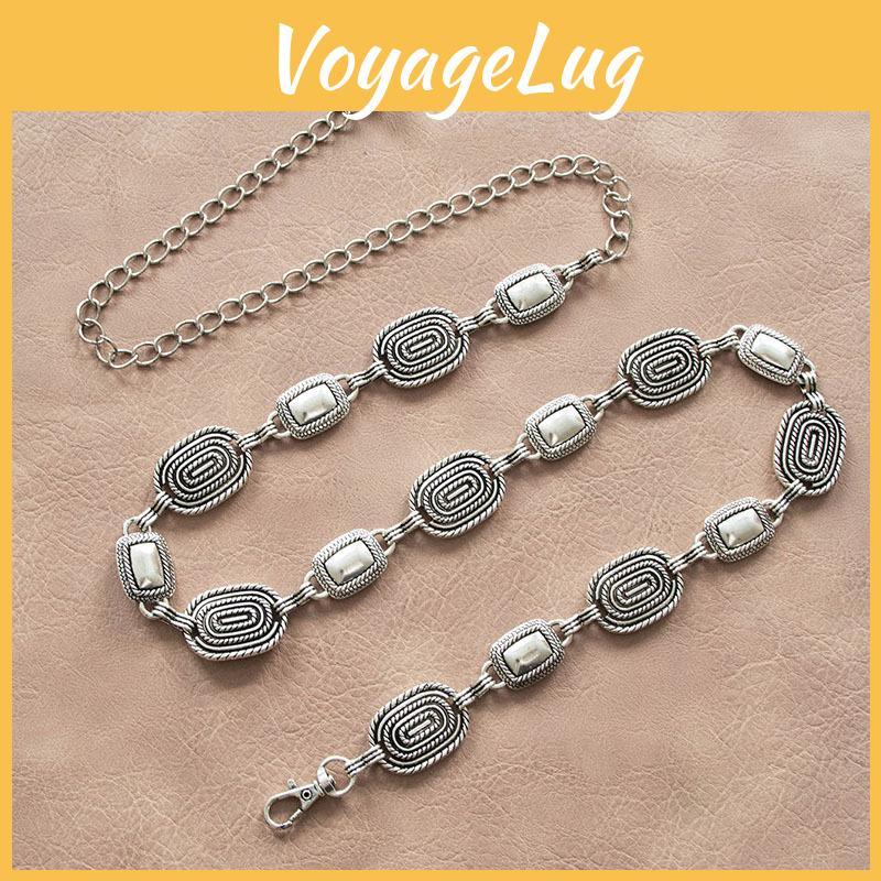 Trendy Metal Waist Chain For Women With Carved Detailing Ethnic Jewelry Gift For Adults