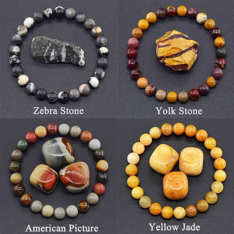 8 мм красная яшма круглый камень бусины браслеты для женщин и мужчин кристалл драгоценный камень браслет Йога ювелирные изделия