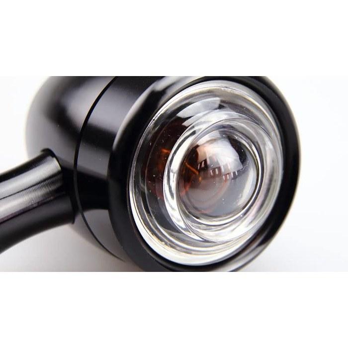 Kijima Motorcycle Turn Signal Star Mine B5 Black/Clear Lens 12V 23W 219-1097