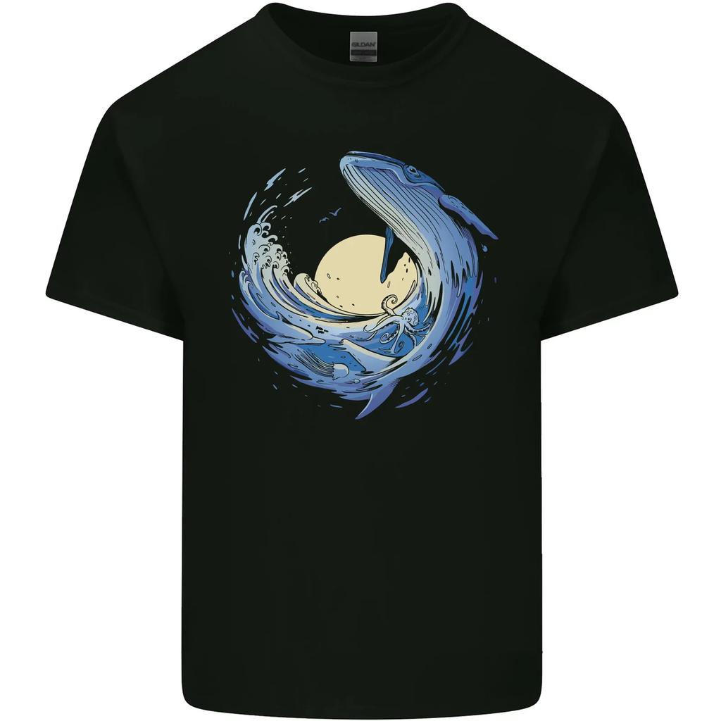 Ocean Whale & Octopus Kids T-Shirt Childrens
