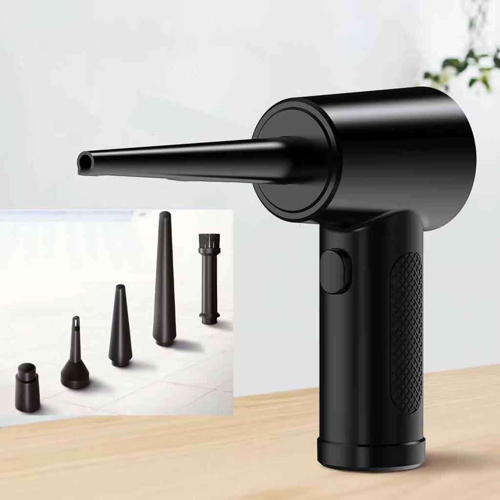 Zmart Computer Cleaning Portable Air Duster, 51000 RPM Cordless Compressed Air Blower with LED Light for PC Keyboard