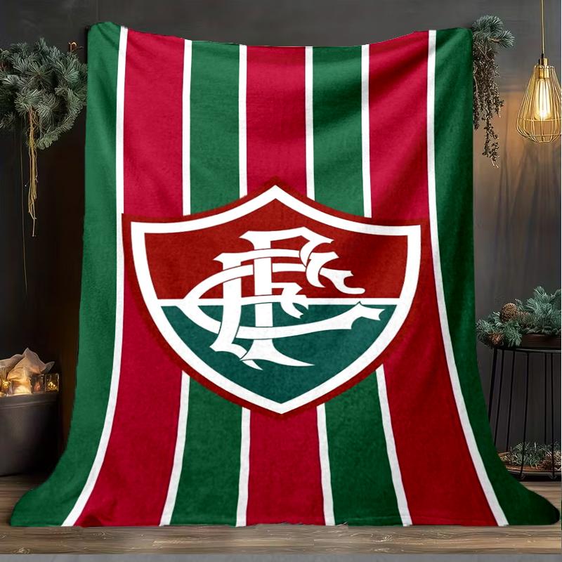 1PC Flumi-nense Football Club Printed Soft Flannel Blanket Throw for Adult Bedroom Living Room Sofa Camping Travel Fan gifts Christmas Gifts