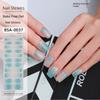 Bake-free Gel Manicure Stickers French Onion Powder Semi-cured Nail Stickers