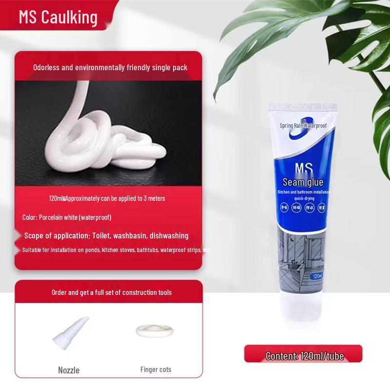 Waterproof Mildewproof Silicone Sealant for Kitchen & Bathroom Gaps