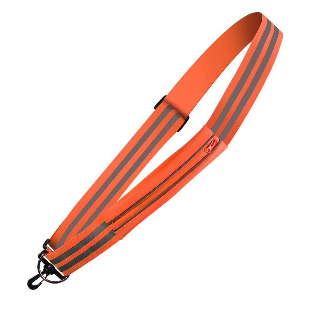 Reflective Shoulder Strap Reflective Belt Adjustable Cycling Strap with Pouch Running Gear High Visibility for Running Cycling