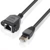 1 X RJ45 Male To Female Extension Ethernet Network Extension Cable 1.5m Black