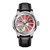 HAOFA Hollow 7 Manual Diamond Gift Men's Watch, Двусторонний турбийон, турбийон o'clock, Подзавод, Механические, Циферблат, Стильные, Джентльменские, Популярные,