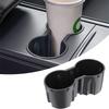 Black Car Cup Holder Insert For 2017-2024 Tesla Model 3 and Model Y Accessories