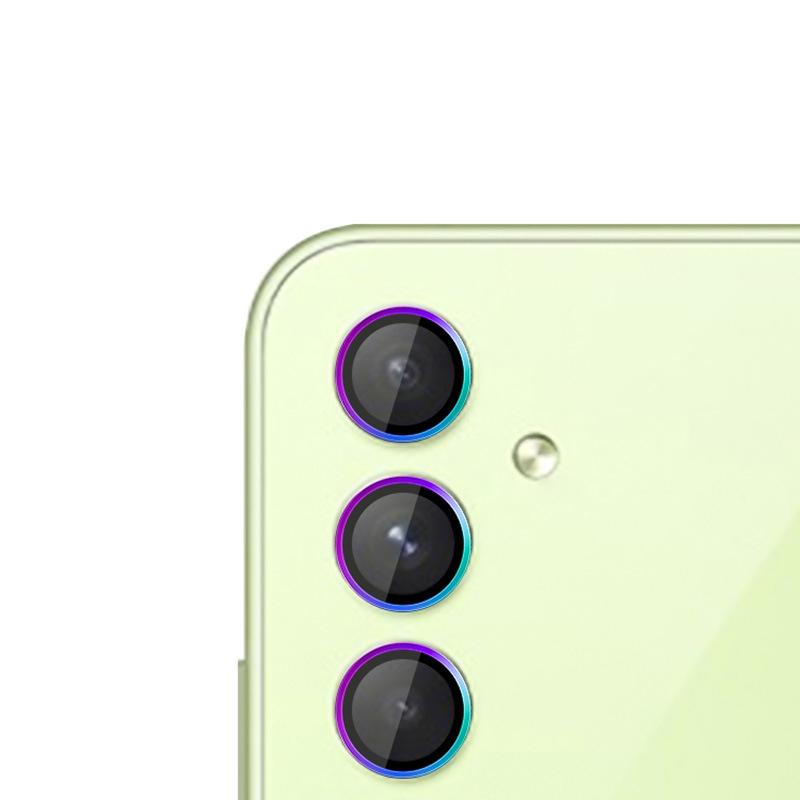 Стекло камеры для Samsung Galaxy S23 FE S23+ A25 A24 A34 A14 A54 A35 A15 A05S Металлическое кольцо объектива s24 Защитная пленка для экрана Sansung S23fe