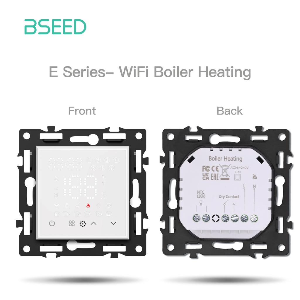 BSEED WIFI Термостат Водяной Электрический Теплый Пол Отопление Газовый Котел Температура Модуль Дистанционного Управления с Alexa Серия E Сделай Сам