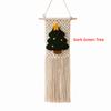25x60cm Christmas Tree Wall Hanging Woven Texture Mini Wall Hanging  Christmas Decoration