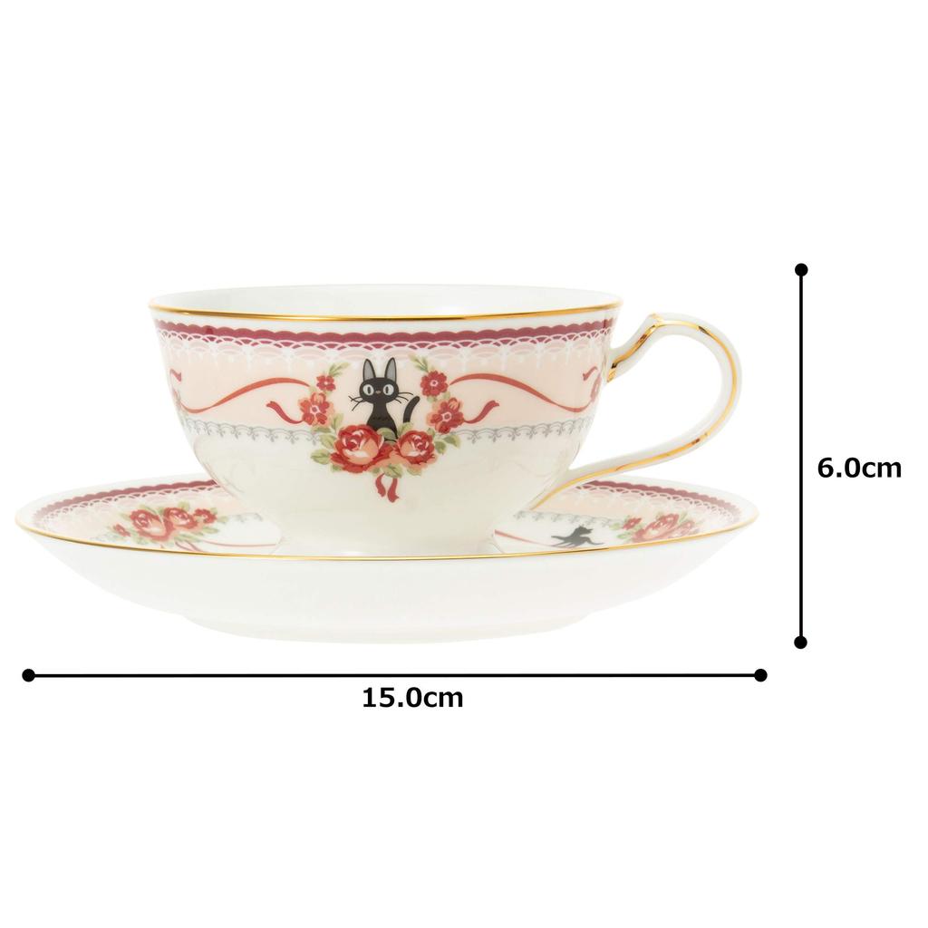 Noritake Cup Saucer both coffee and Delivery Bone & (for tea), 190cc, Kiki's Service, Pink, China, MJ97221/H-612L