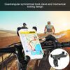 Durable Road Bicycle Mountain Bike Handlebar Mobile Phone Holder with 360 Degree Rotation Black