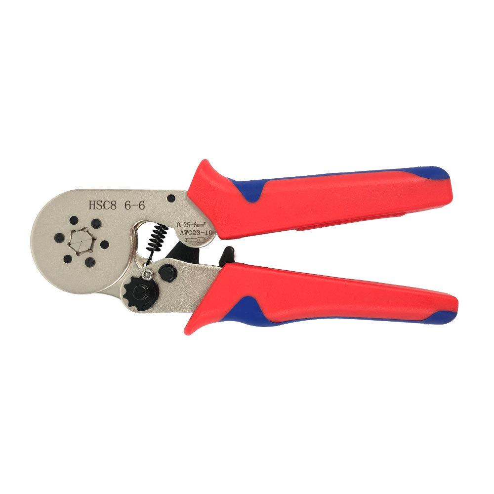 Hexagonal Mini Tube Crimping Pliers Set HSC8 6-6 - Multi-Function European Ratchet