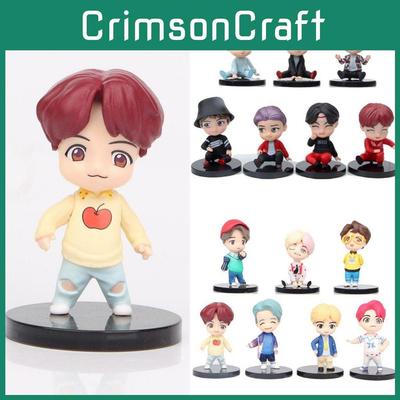 Очаровательный набор из 7 мини-фигурок Bts Tinytan с изображением Dynamite Bangtan Boys Для подарка и коллекции