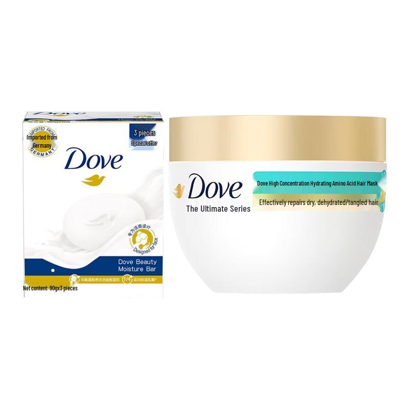 Dove Hydrating Hair Mask & Fresh Scent Soap Set