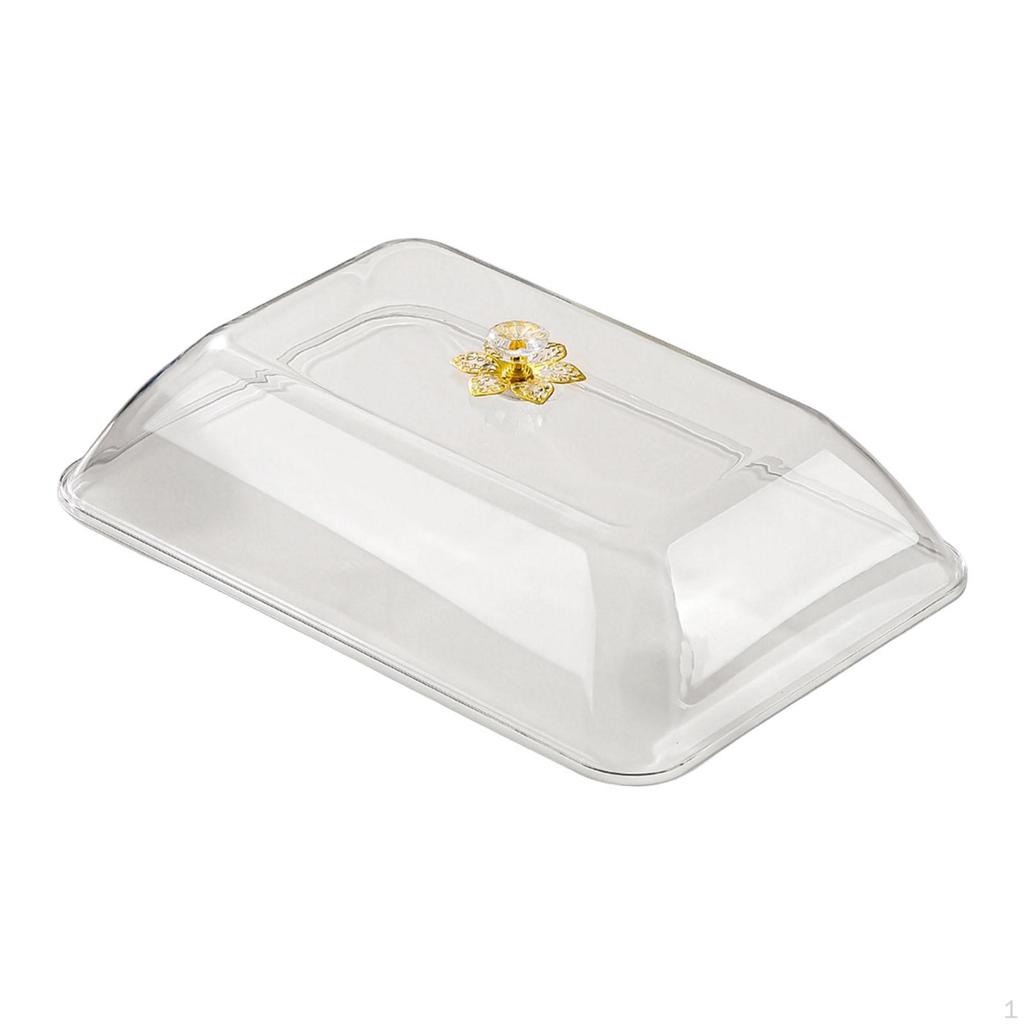 Cake Cover Food Rectangular Reusable with Handle Sturdy Lightweight Dome Lid Multifunctional