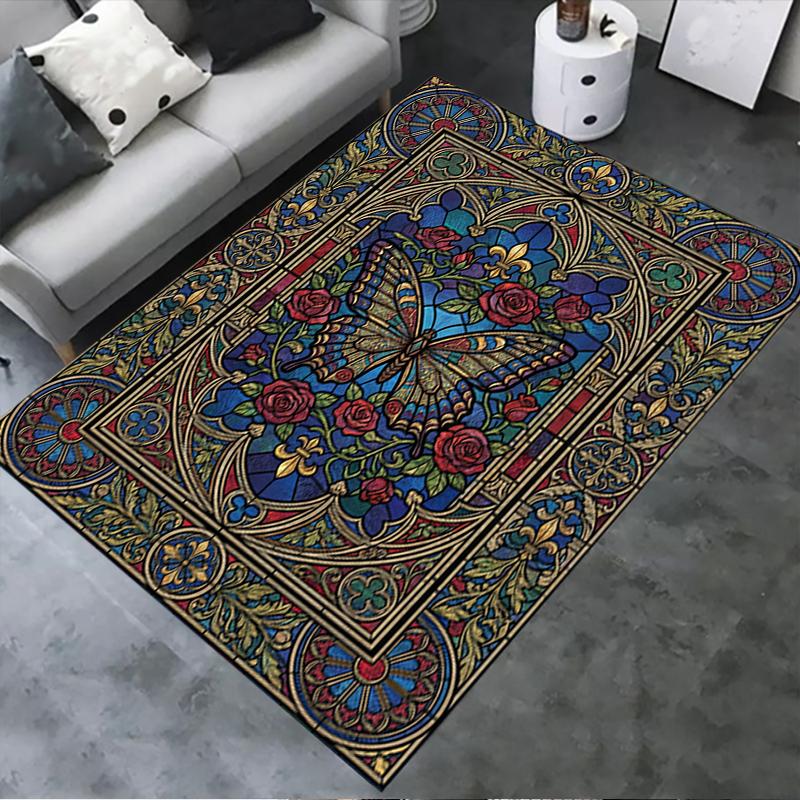2025 New Butterfly Decoration Carpet Rug for Living Room Bedroom Home Sofa Decoration,Kids play Non-slip Floor Mat17