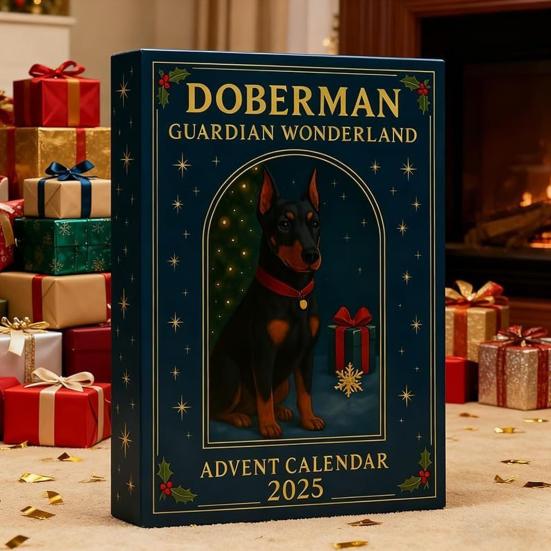 Адвент-календарь Doberman Guardian Wonderland 2025 Коробка для отсчета 24 дней Акриловый Мини