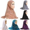 Muslim Hijab Lace Islamic Scarf Head Wrap Pray Scarves Women's Headwear