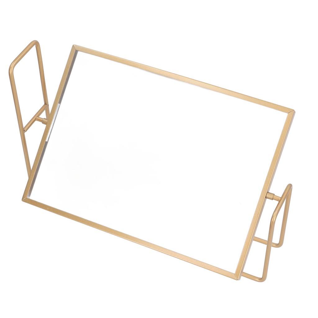 Золотая плавающая фоторамка из железа и ПЭТ, многофункциональная, вращающаяся на 360 градусов, стоящая плавающая картина