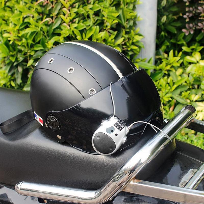 Велосипедный стальной трос Кодовый замок Чемодан Автомобильный сани Телескопический тросовый замок Велосипедный шлем Высокоточный кодовый замок с паролем