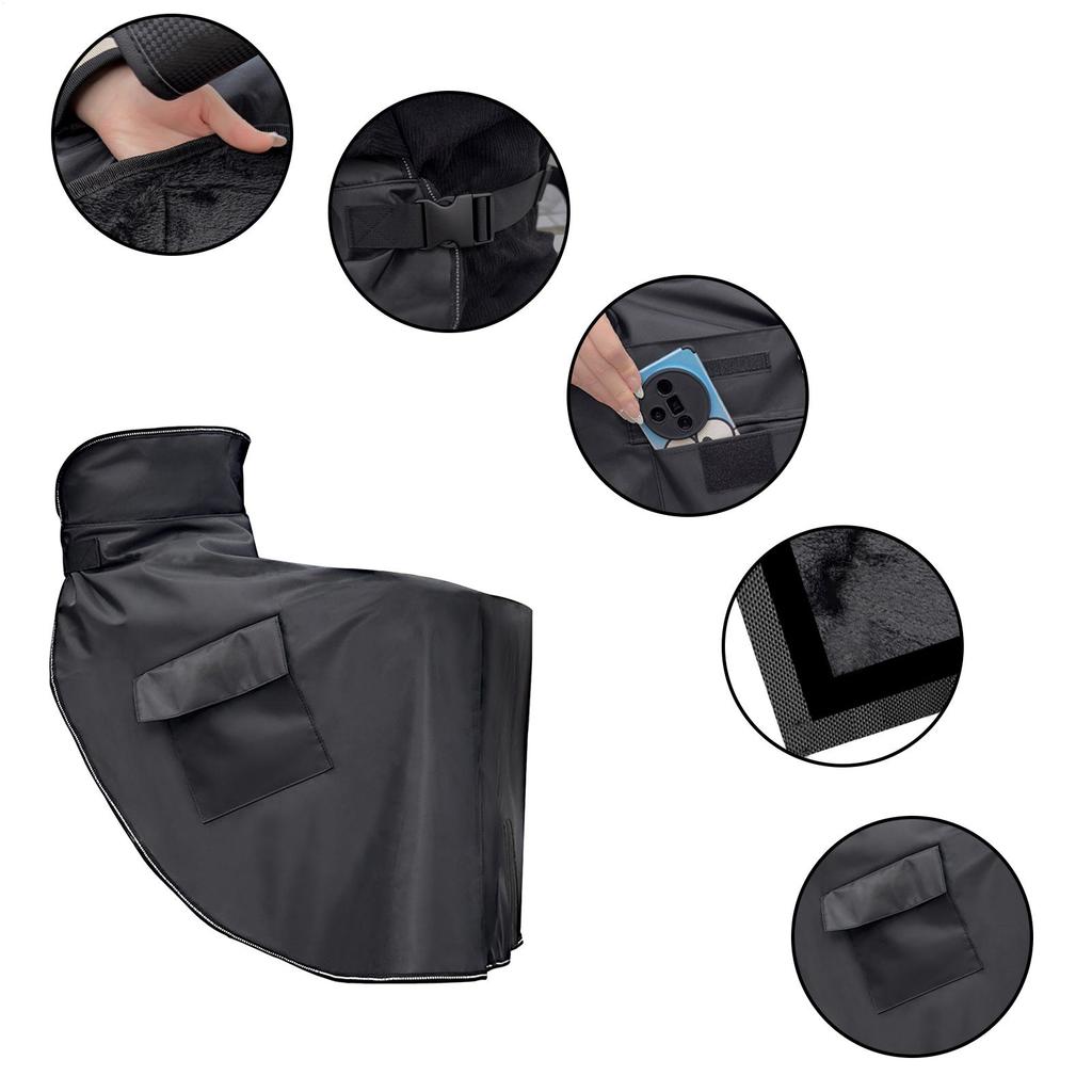 Теплый чехол для ног скутера Ветрозащитный Водонепроницаемый Теплый Накидка-одеяло для ног скутера Защита для фартука электровелосипеда Для зимней езды Снежный день