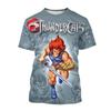 Футболки с аниме Thundercats 3D-принтом для мужчин и женщин, модные футболки с круглым вырезом и коротким рукавом, детские футболки, топы, мужская одежда