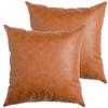 New Leather and Cotton Canvas Tassel Pillowcase Six-piece Sofa Decorative Pillowcase Set