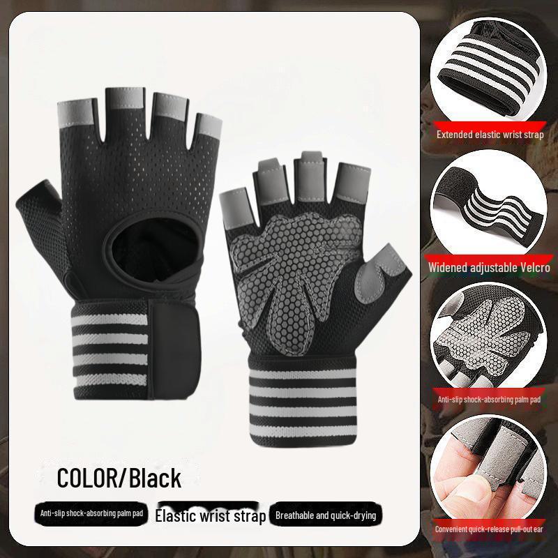 Тонкие перчатки для фитнеса унисекс: Нескользящие, износостойкие, противомозольные тренировочные перчатки для гантелей, подтягиваний и турников.