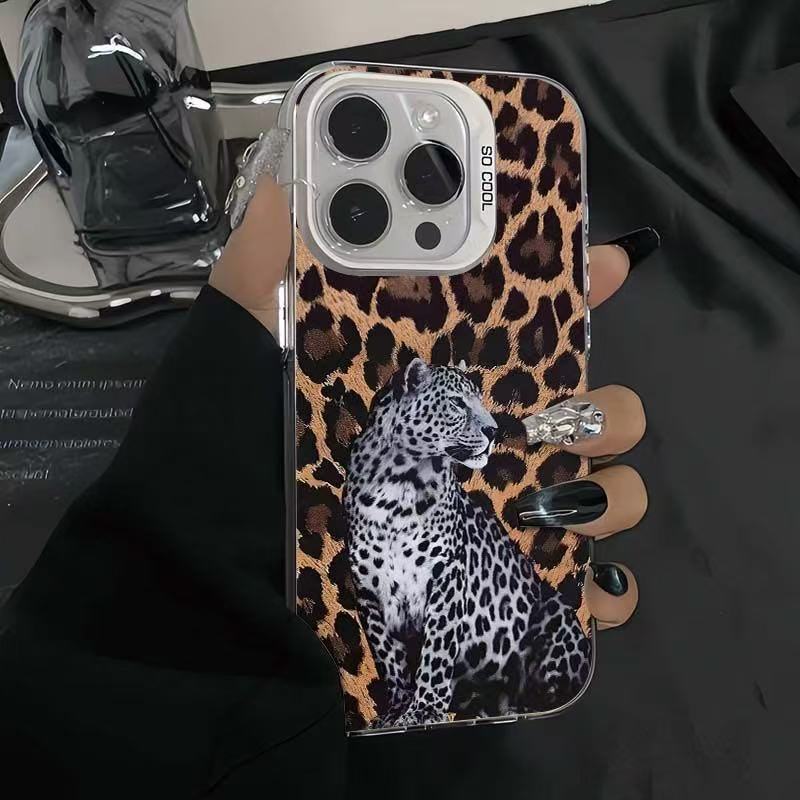 Новый леопардовый принт подходит для чехла на телефон iphone17 Apple 15promax/14 индивидуальность 13pro12 Европа и Америка 16xr.