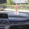 Декор в виде цветка на приборную панель автомобиля, искусственное цветочное украшение, креативная настольная статуэтка для женской спальни