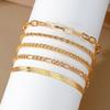 Bohemian Minimalist Multi-Layer Metal Chain Women's Bracelet Set