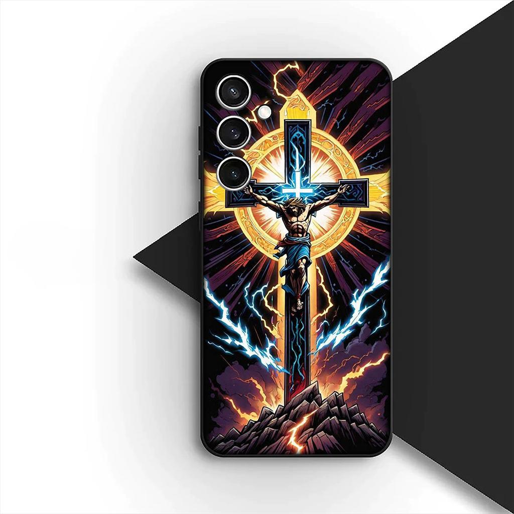 Jesus Christ God Christian Cross Cover for Motorola Moto G86 G57 E14 E15 G14 G34 G67 G13 G24 A54 G15 Power E22 Coque Phone Case