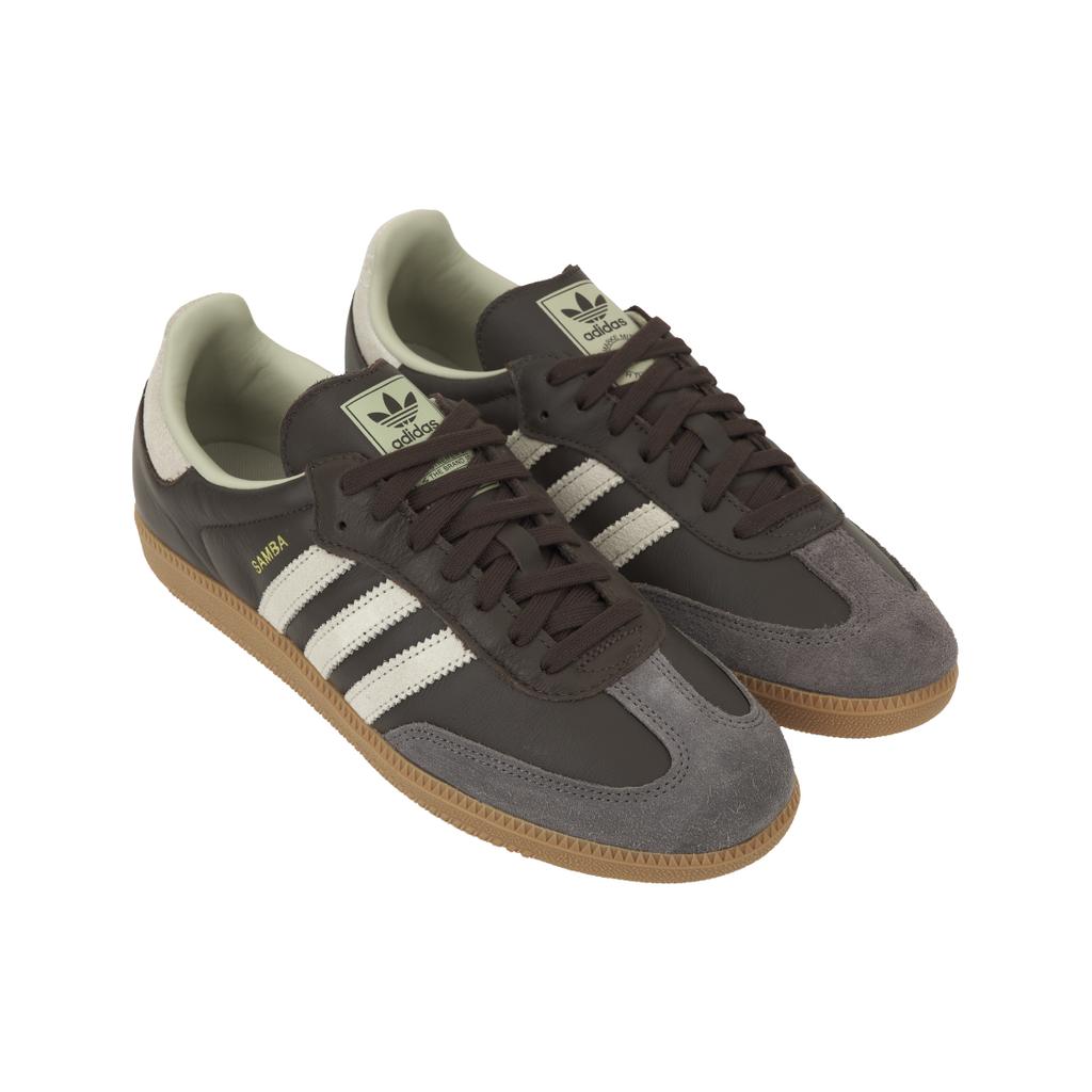 adidas Кроссовки Samba OG Brown Putty Grey Unisex с золотисто-металлическим оттенком ID1481