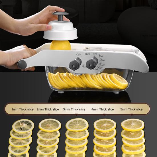 Lemon Slicer Tool Precision Citrus Slicer for Even Lemon Lime Slices Easy Handheld Operation Kitchen Cutter for Cocktails Cooking Fruit Slicer