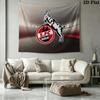 1.FC KoIn Logo Wall Tapestry Aesthetic Wall Hanging Printed Fabric Blanket Decorative Tapestries for Bedroom Living Room Home Decor