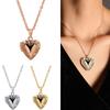 Fashion Forever and Always Chain Friend Carved Necklace Pendant Heart Shaped Photo Picture Locket