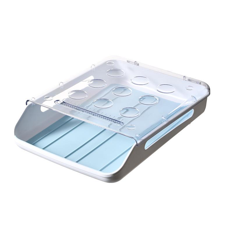 Новый автоматический вращающийся ящик для яиц, кухонные принадлежности, органайзер для хранения в холодильнике, бытовой прозрачный ящик, поднос, экономящий место