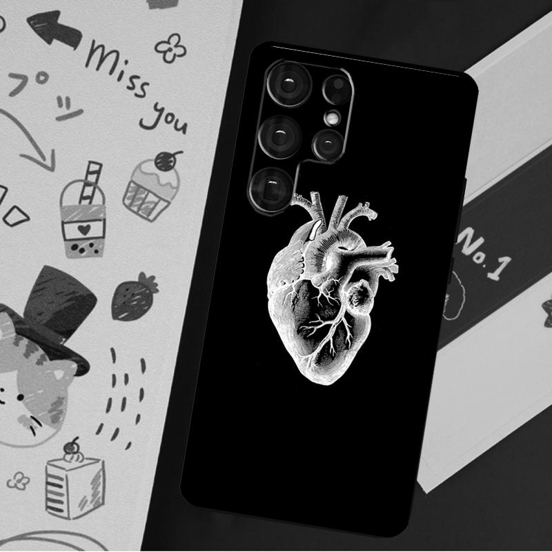 Медицинский чехол с изображением человеческих органов и сердца для Samsung Galaxy S23 S22 S21 Ultra S20 FE Note 20 Ultra S8 S9 S10 Note 10 Plus, чехол